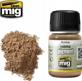 Pigment modelizmi Ammo by Mig, Rubble, 35 ml, ngjyrë gri