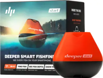 Altoparlant për peshkim Deeper Echosounder Fishfinder, Wireless, 65g, portokalli