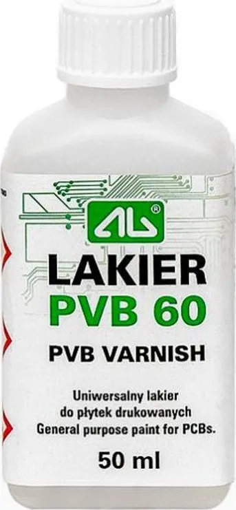 Llak mbrojtës AG TermoPasty PVB 60, 50ml, me furçë, transparent - 1