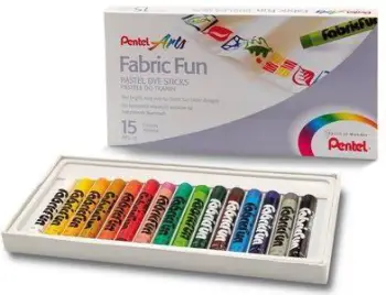 Ngjyra pastel Pentel, 15 ngjyra