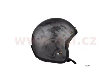 Helmetë moto Mambo Evo Cafe Racer Lazer, e hapur, vizor dielli, imitim alumini