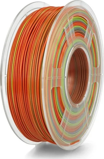 Filament 3D SUNLU Silk PLA+ Rainbow 06, 1.75mm, 1kg, shumëngjyrësh - 1