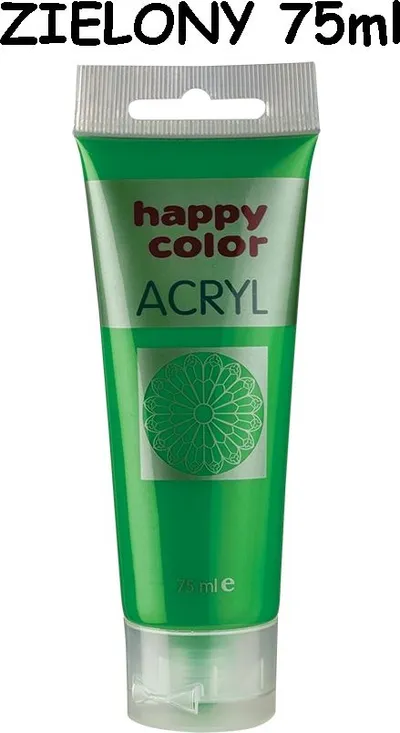 Ngjyrë akrilike Happy Color, 75ml, e gjelbër - 1