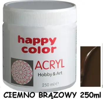 Ngjyrë akrilike Happy Color, 75ml, e kaftë e errët