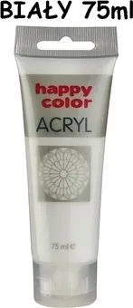 Ngjyrë akrilike Happy Color, Titanium White, 75 ml - 1