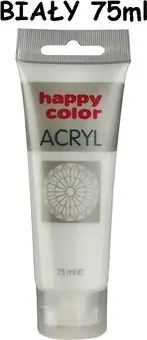 Ngjyrë akrilike Happy Color, Titanium White, 75 ml