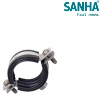 Mbajtëse tubi NiroSan Pipe Holder 18, me izolim zëri, çelik inox