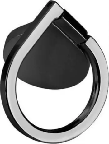 Mbajtëse unazë për telefon M-Life ML0710B, rrotullim 360°, magnetike, e zezë