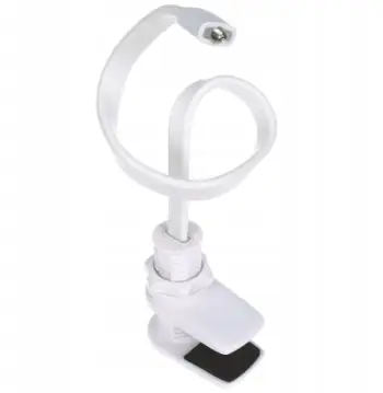 Mbajtëse universale fleksibël për kamera Delta CCTV BD-09-FB01J, montim 1/4", me kapëse, e bardhë