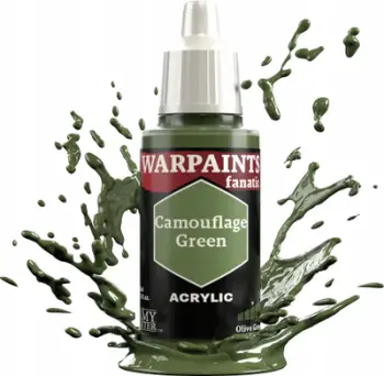 Ngjyrë akrilike The Army Painter Warpaints Fanatic Camouflage Green WP3069P, 18ml, jeshile kamuflazh