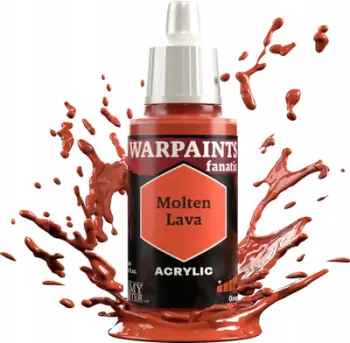 Ngjyrë akrilike The Army Painter Warpaints Fanatic Molten Lava, 18ml, e kuqe