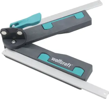 Shabllon këndi për sharrë prerëse Wolfcraft, plastik, me magnete, gri
