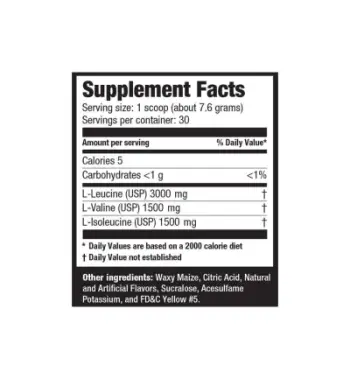 Aminoacide Ultimate Nutrition BCAA Powder, 12000 30 serv, 228g, Lemon Lime