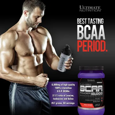 Aminoacide Ultimate Nutrition BCAA Powder, 12000 60 serv, 457g, Cherry - 4