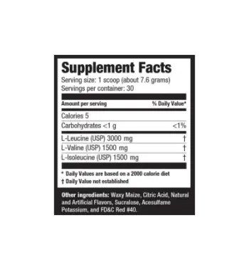Aminoacide Ultimate Nutrition BCAA Powder, 12000 60 serv, 457g, Cherry