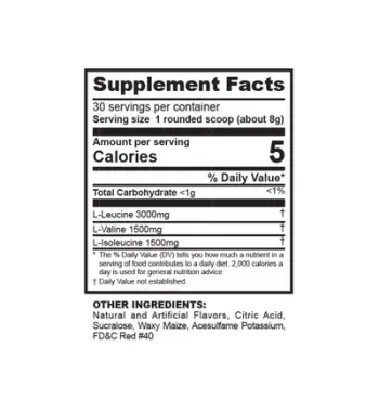 Aminoacide Ultimate Nutrition BCAA Powder, 12000 60 serv, 457g, Red Candy