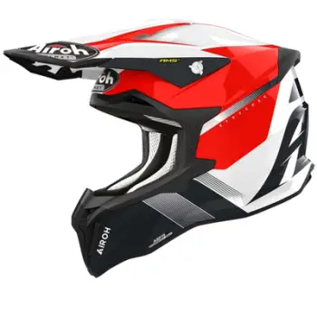 Helmetë motocross Airoh Strycker Blazer, madhësia M, e kuqe