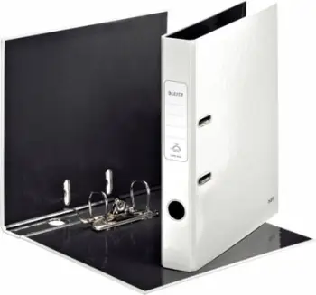 Dosje unazore Leitz A4 50mm, mekanizëm levë 180°, e bardhë
