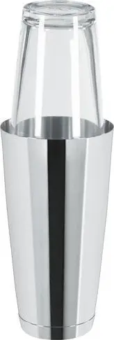 Shaker Boston BAR PROFESSIONAL, çelik inoks me gotë, 800 ml, argjendtë