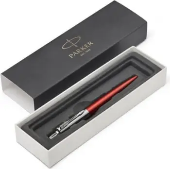 Stilolaps Parker Jotter Orange Chelsea CT T2016, trup metalik, mekanizëm me klikim, portokalli