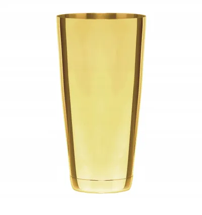 Shaker koktej Boston Gold, çelik inox, profesional, ngjyrë ari - 1