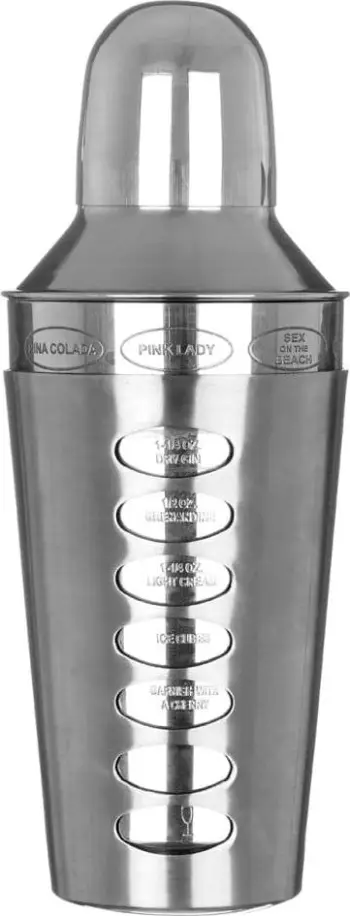 Shaker koktejli KingHoff KH-1393, 600ml, me receta rrotulluese, çelik inox