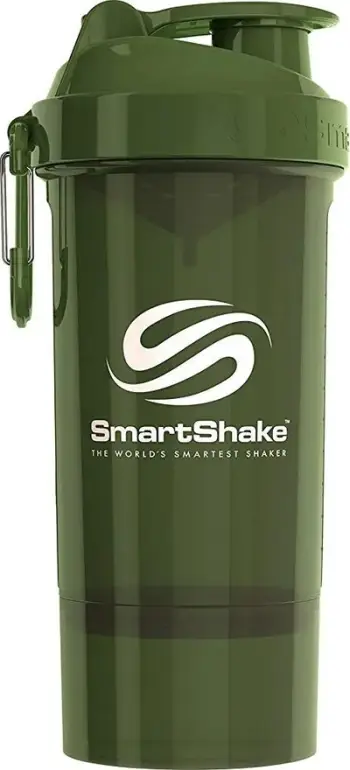 Shaker SmartShake ONE, 800ml, material pa BPA, jeshile ushtarake