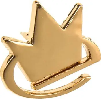Pin dekorativ Caseking Crown 24k, logo Caseking, ngjyrë ari