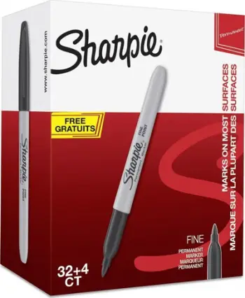 Stilolaps permanent Sharpie 2025040 Fine, majë e hollë, kuti 36 copë, i zi