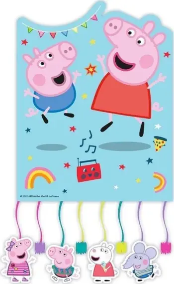 Piñata feste PROCOS Peppa Pig, 20 x 32 x 14 cm, shumëngjyrëshe