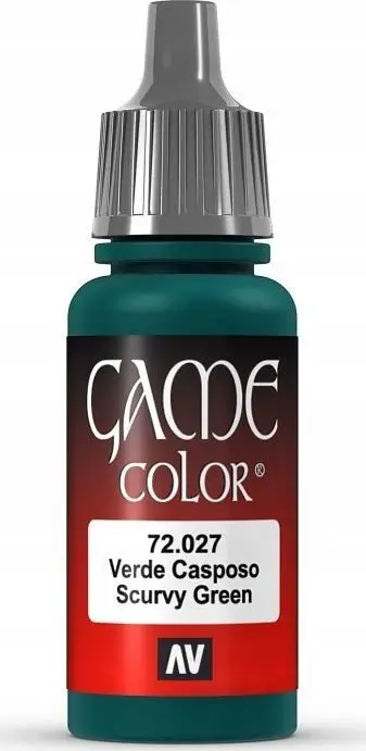 Ngjyrë akrilike Vallejo Game Color 72027 Scurf Green, për miniatura, jeshile