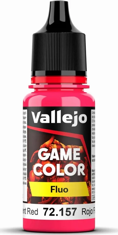 Ngjyrë akrilike Vallejo VJP72157 Game Color Fluorescent, 18ml, e kuqe - 1