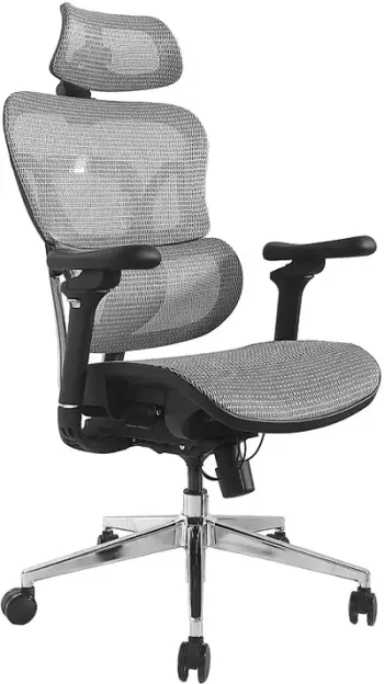 Karrige zyre ergonomike Equip Premium, mbështetëse koke, krahë 3D, gri