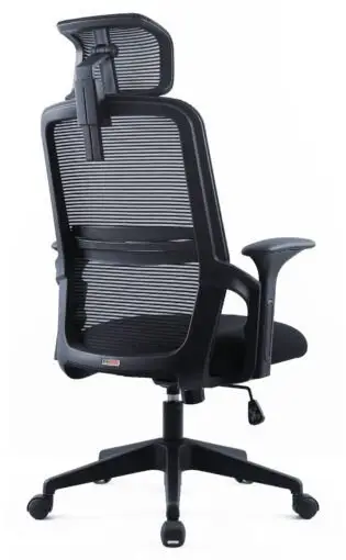 Karrige zyre ergonomike ErtuSolid AMO-80, me mbështetje mesi, me rregullim lartësie, e zezë