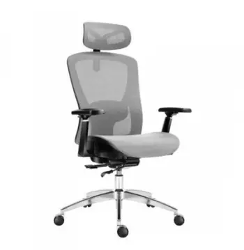 Karrige zyre ergonomike Mark Adler Expert 5.3, rrotulluese, rrjetë, gri