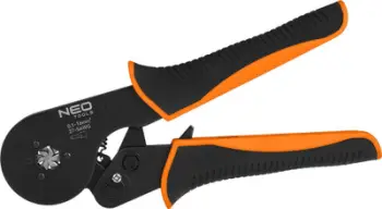 Pinca krimpuese Neo Tools, për terminale kabllosh 0.1 16 mm², çelik karboni, portokalli
