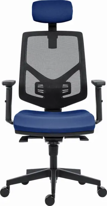 Karrige zyre ergonomike Powerton ERGO TINA, mekanizëm synkron, mbështetje lumbare, blu e errët