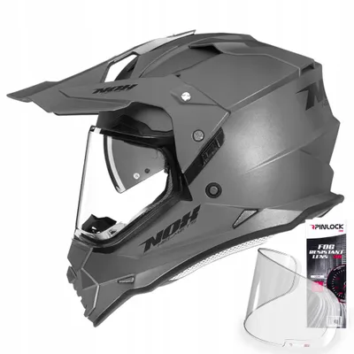 Helmetë motokrosi Nox N312, polikarbonat, ventilim i avancuar, e zezë - 1