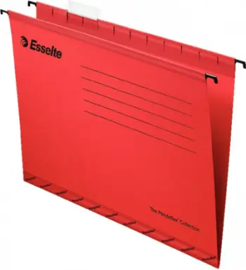 Dosje varëse Esselte Pendaflex 90316, format A4, set 25 copë, e kuqe