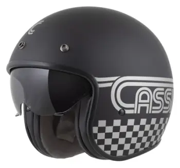 Helmetë motori Cassida Oxygen 2.0 Rondo, vizor dielli, madhësia 2XL, e zezë mat argjendi