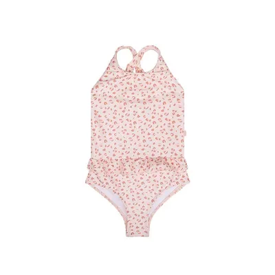 Swimsuit | Leopard Old Pink | për vajza pa mëngë 146/152 - 1