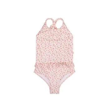 Swimsuit | Leopard Old Pink | për vajza pa mëngë 146/152