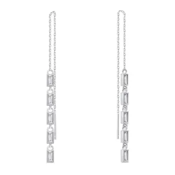 Vathë për femra Brilio Silver EA1009W, të argjendtë