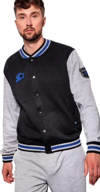 Duks për meshkuj Starter Blue Label College Sweatshirt SUG-020-BD-200, i zi/ i hirtë