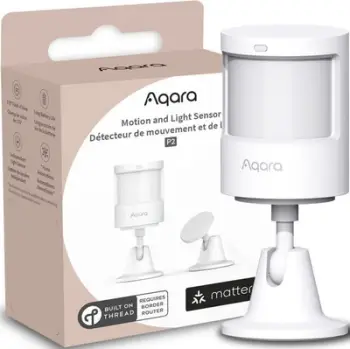 Sensor lëvizjeje dhe drite Aqara P2, smart home, Matter over Thread, i bardhë