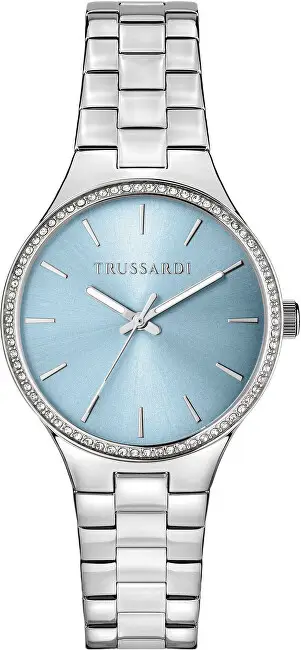 Orë dore për femra TRUSSARDI, e argjendtë/ kaltër
