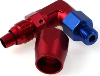 Bashkues 90° TurboWorks End Fitting AN10, 3/4"-16 NPT, me O-ring