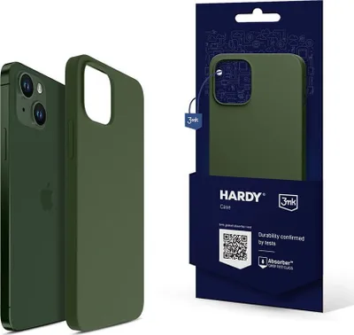 Mbrojtëse silikoni 3MK MagCase për iPhone 15 Plus, MagSafe, Alpine Green - 1