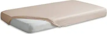Çarçaf fitted Gold, pambuk satin, 180x200 cm, bezhë