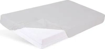 Çarçaf fitted bambuje për shtrat, 90/100x200 cm, i butë, gri - 1